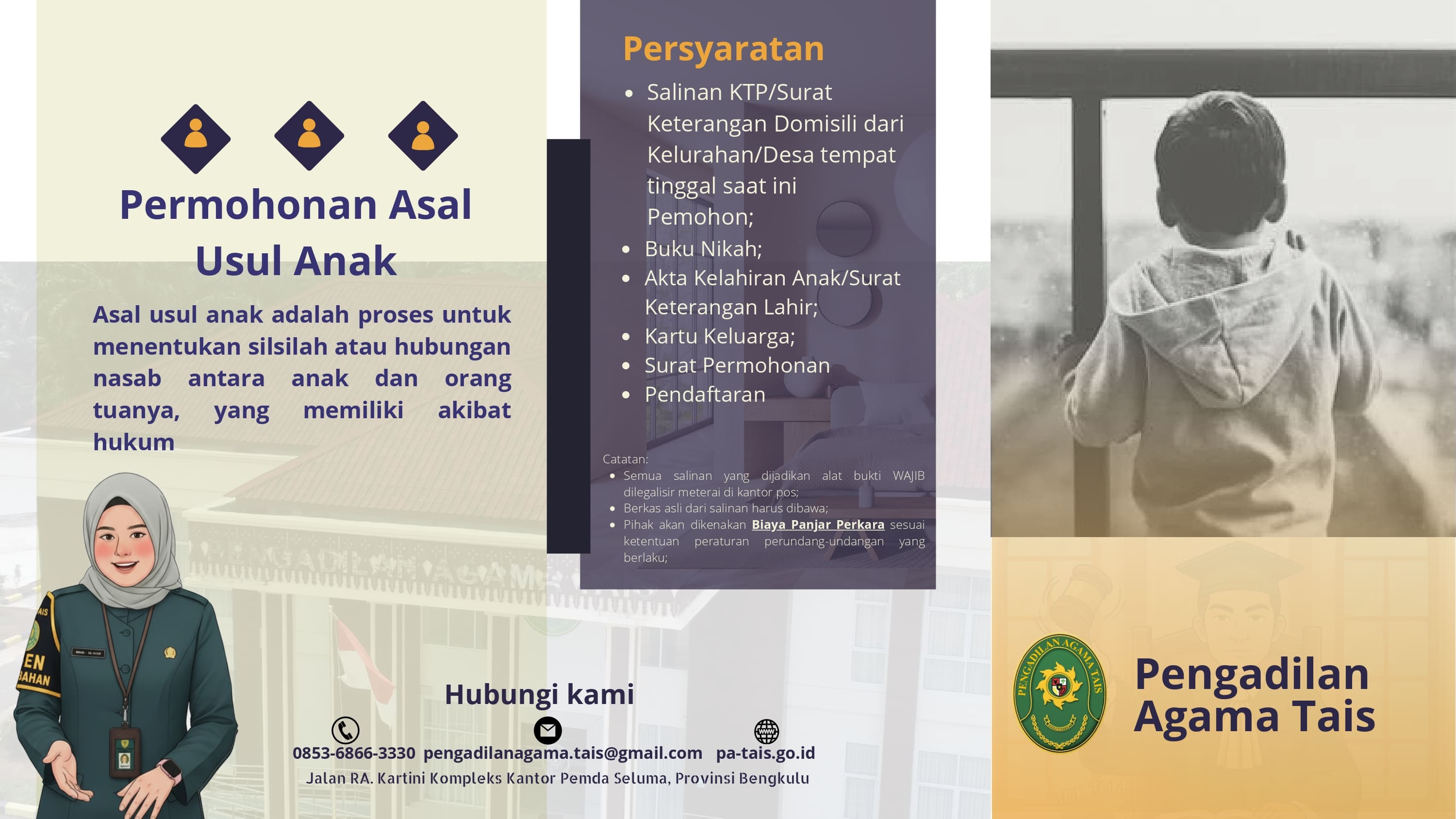 Brosur Permohonan Asal Usul Anak